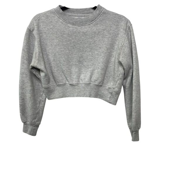 refuge Tops - Refuge‎ Athletics Women’s Crop Top Sweatshirt Pullover Crewneck Gray XS Ladies